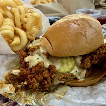 Nashville hot chicken from Burning Bridges in Omaha